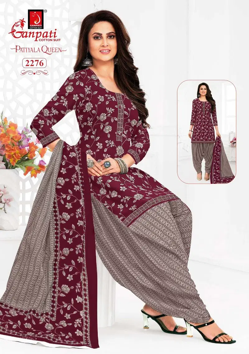 Patiyala Queen Vol 11 By Ganpati Cotton Kurti With Bottom Dupatta Suppliers In India